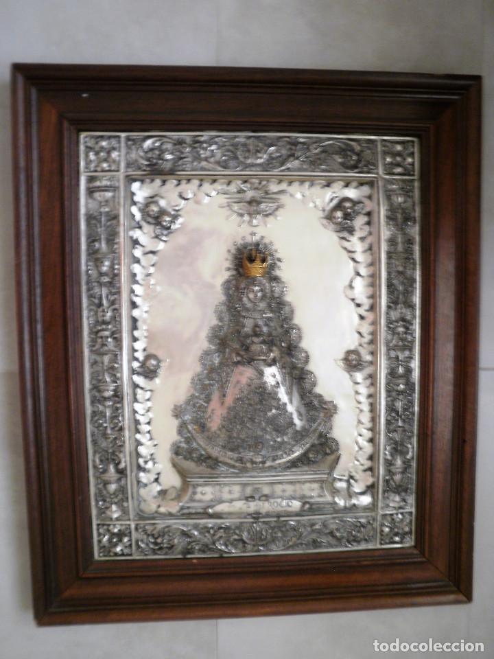 Arte: Virgen del Roc&iacute;o cuadro relieve. - Foto 2