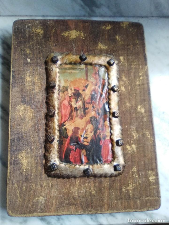 Arte: Descendimiento icono con l&aacute;mina. - Foto 1