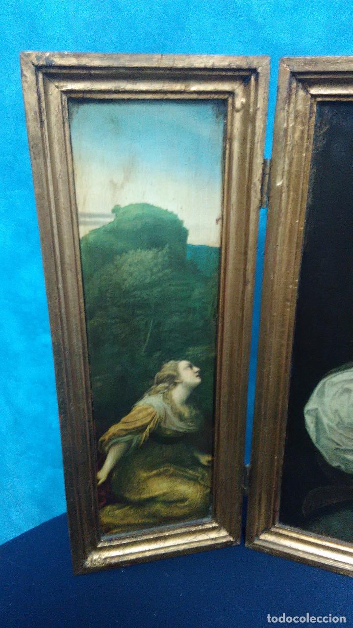 Arte: TRIPTICO RELIGIOSO CRISTIANO - Foto 3
