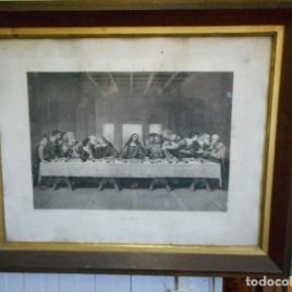 gran grabado 1899 ultima cena santa de leonardo da vinci grabador kinzli freres numerado 6074