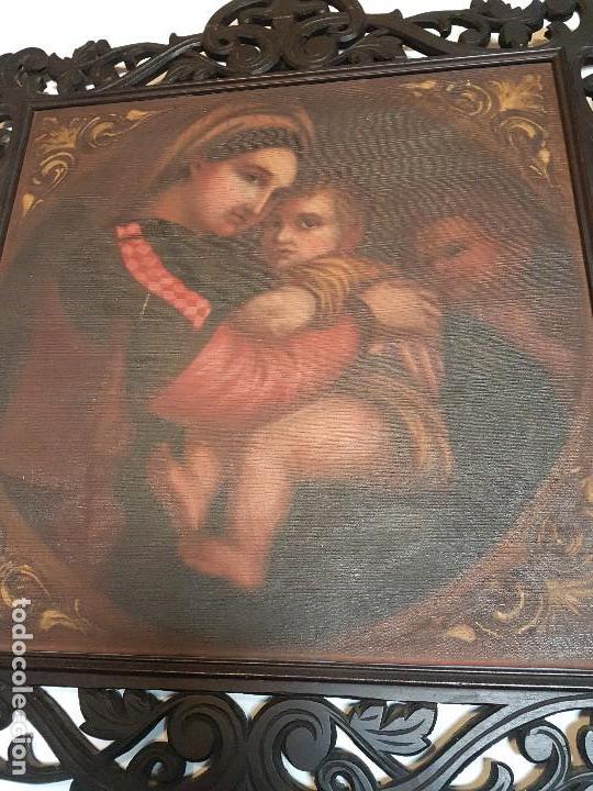 Arte: -CUADRO RELIGIOSO CON MARCO TALLADO REF LO - Foto 3