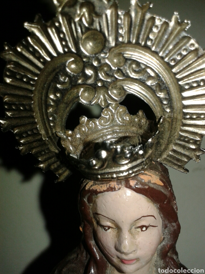 Arte: ANTIGUA FIGURA VIRGEN - Foto 3