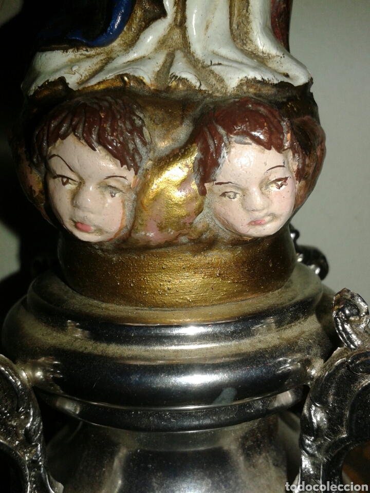 Arte: ANTIGUA FIGURA VIRGEN - Foto 4