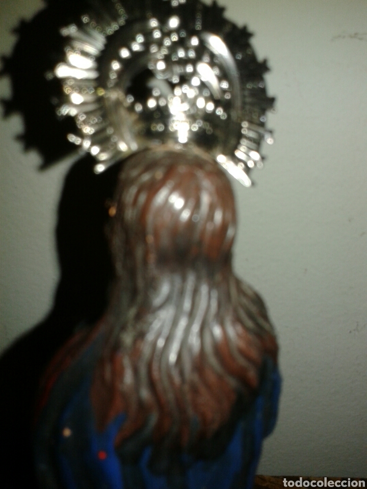 Arte: ANTIGUA FIGURA VIRGEN - Foto 8