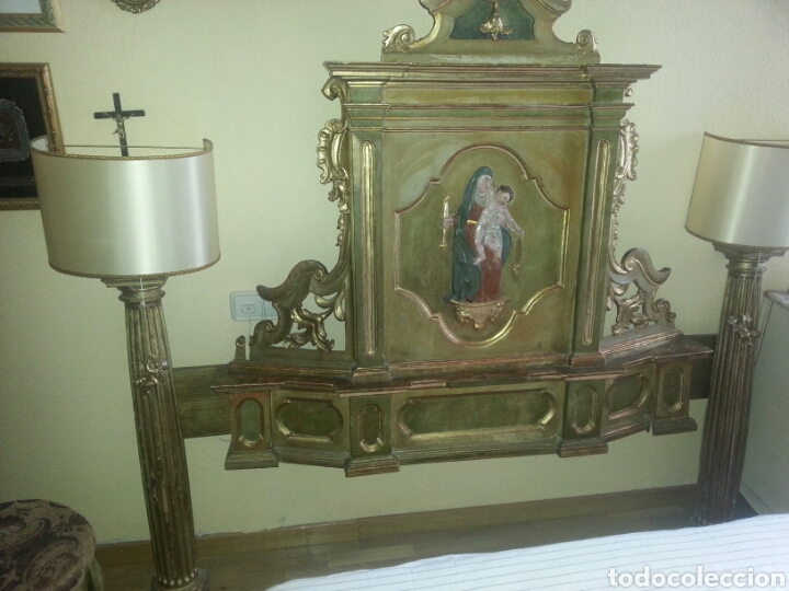 Arte: Cabecero de cama con retablo - Foto 1