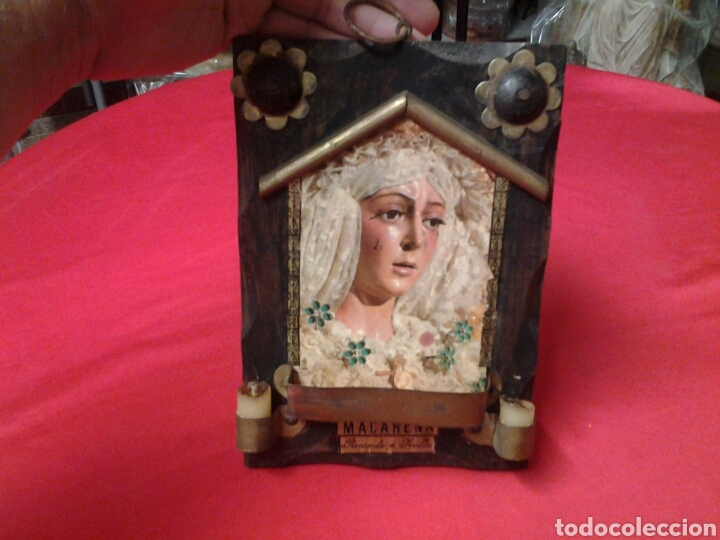 Arte: Antiguo retablito de la Virgen Macarena - Foto 4