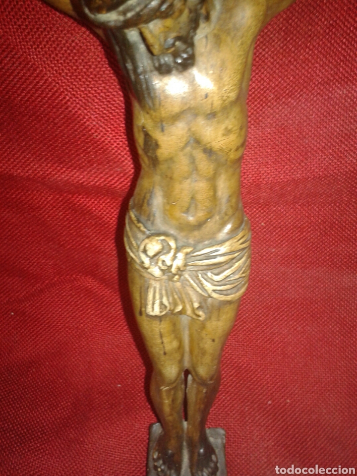 Arte: ANTIGUO CRUCIFICADO TERRACOTA - Foto 5