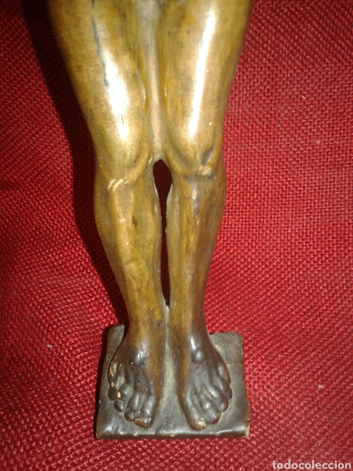 Arte: ANTIGUO CRUCIFICADO TERRACOTA - Foto 6