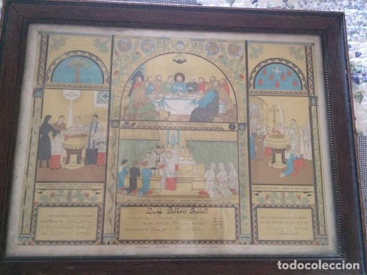 Arte: CUADRO RECUERDO PRIMERA COMUNI&Oacute;N - Foto 2