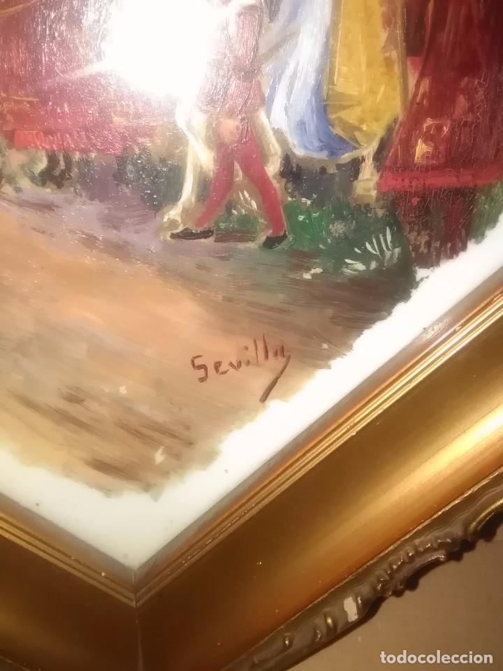 Arte: Cuadro oleo firmado (sevilla) - Foto 3