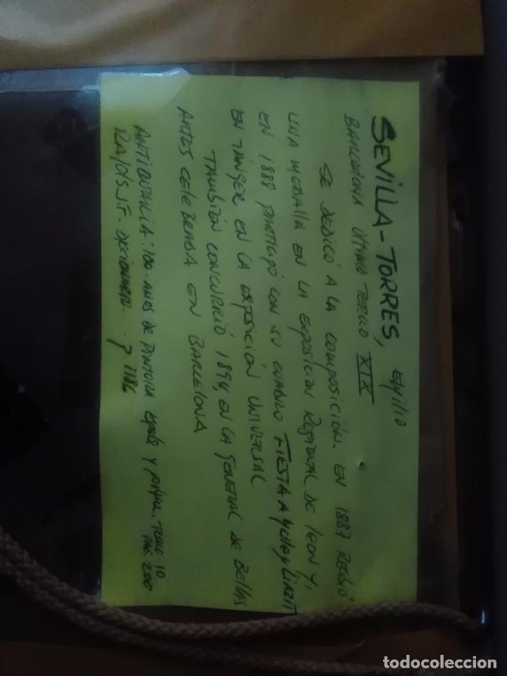 Arte: Cuadro oleo firmado (sevilla) - Foto 4