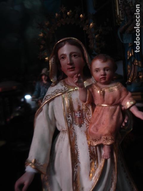 Arte: talla de madera y estuco Virgen de la Merced - Foto 9