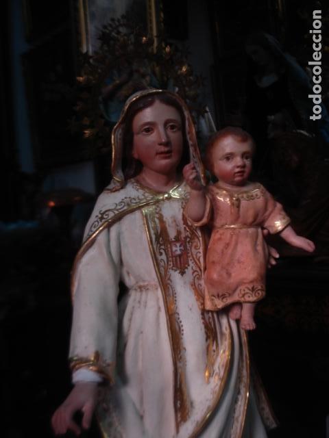 Arte: talla de madera y estuco Virgen de la Merced - Foto 10