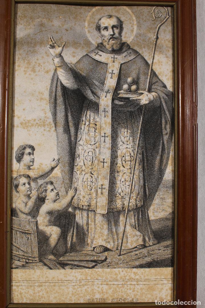 Arte: cuadro lamina antigua de saint nicolas - Foto 2