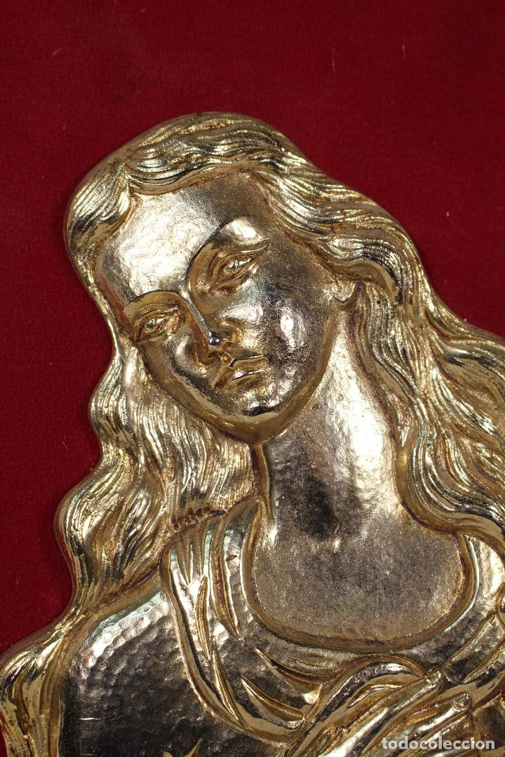 Arte: inmaculada de bronce - cuadro oval - Foto 5