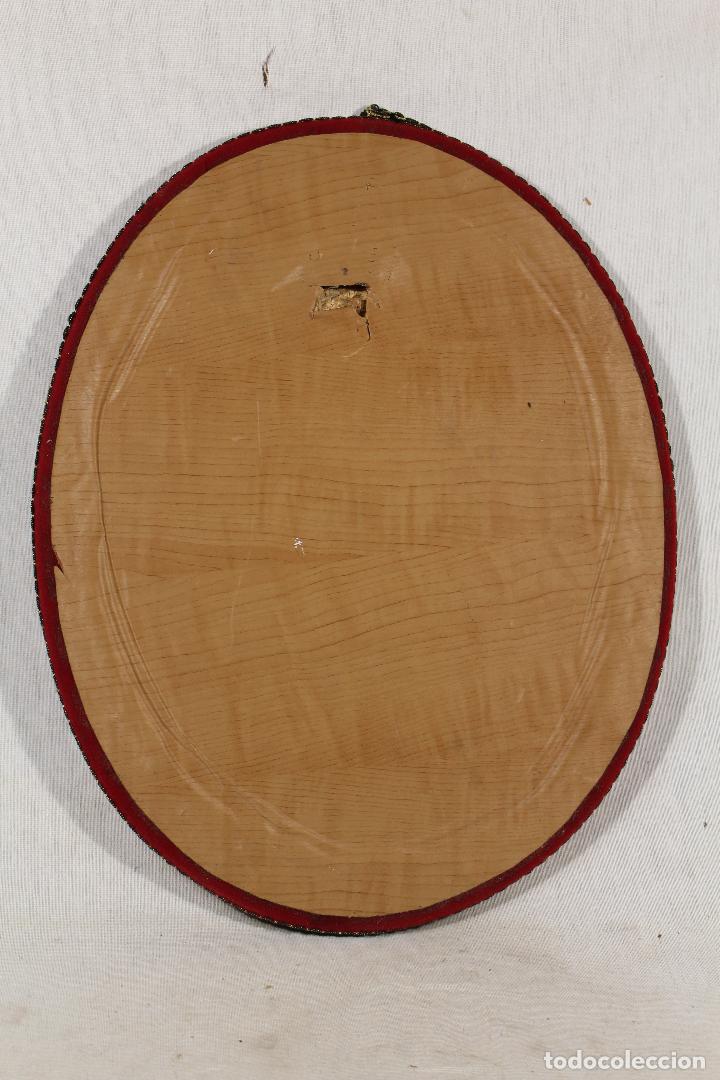 Arte: inmaculada de bronce - cuadro oval - Foto 6