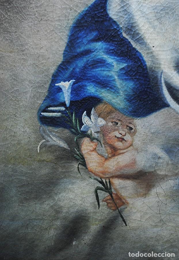 Arte: &Oacute;LEO SOBRE LIENZO INMACULADA CONCEPCI&Oacute;N - Foto 6