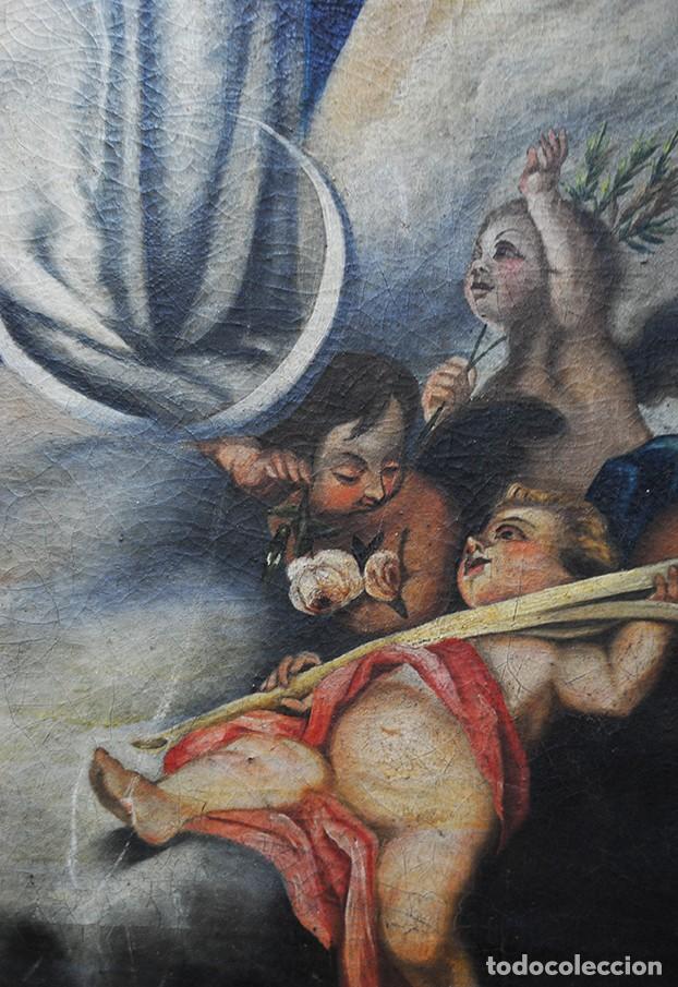 Arte: &Oacute;LEO SOBRE LIENZO INMACULADA CONCEPCI&Oacute;N - Foto 8