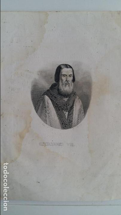 Arte: GRABADO DEL PAPA GREGORIO VII. - Foto 1