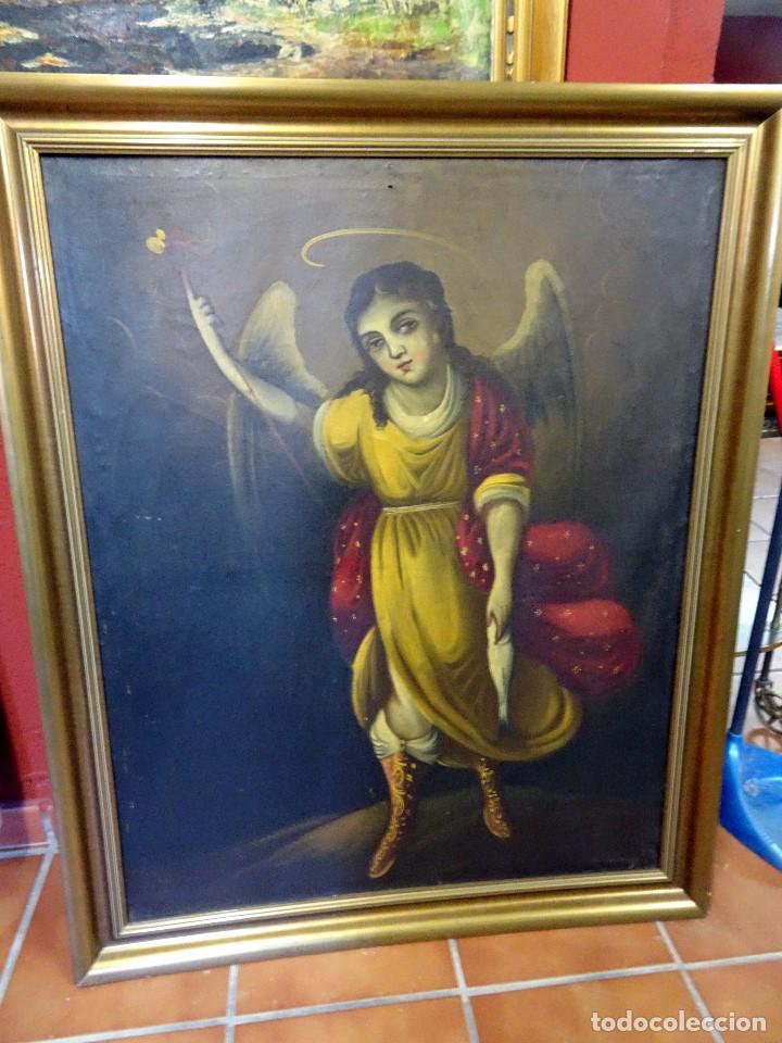 Pintura Antigua Religiosa De Un ángel Al óleo S Comprar Pintura Religiosa Antigua Oleo En 5604