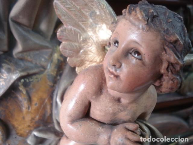 Arte: SXIX Magn&iacute;fica talla de madera Inmaculada Concepci&oacute;n - Foto 34