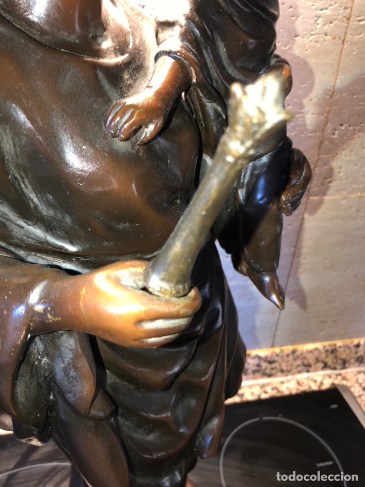 Arte: Virgen hecha en bronce - Foto 4