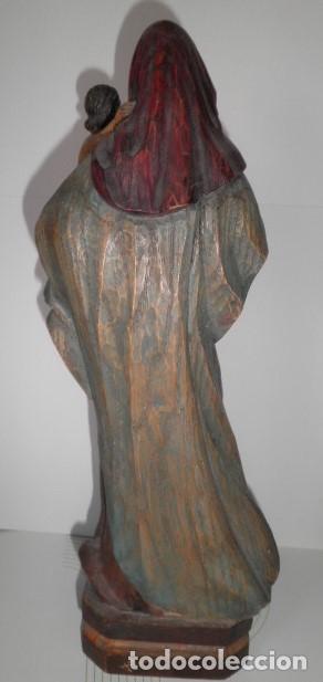 Arte: VIRGEN DE MADERA MACIZA - Foto 4