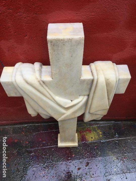Arte: CRUZ EN MARMOL DE CARRARA, ,80cm - Foto 3