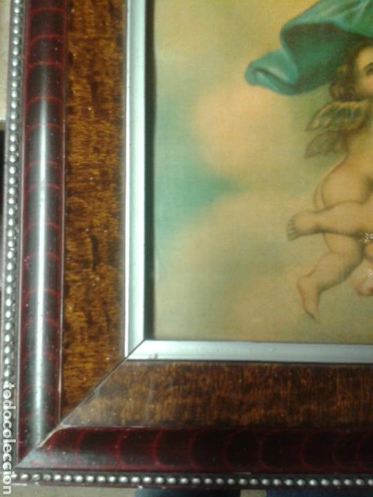 Arte: ANTIGUO CUADRO VIRGEN - Foto 8