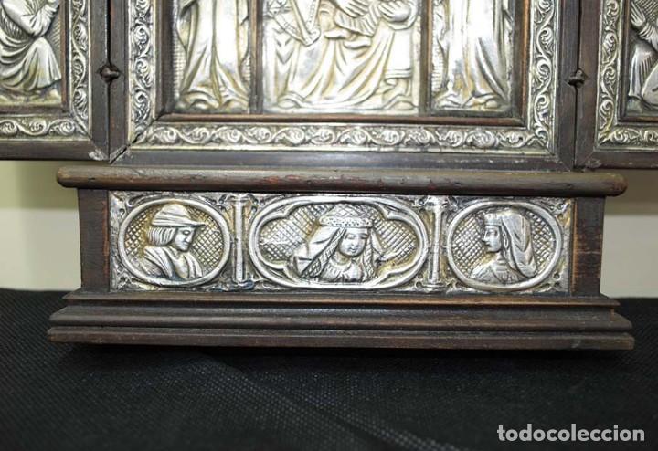 Arte: TR&Iacute;PTICO ANTIGUO ESTILO NEOG&Oacute;TICO - Foto 3