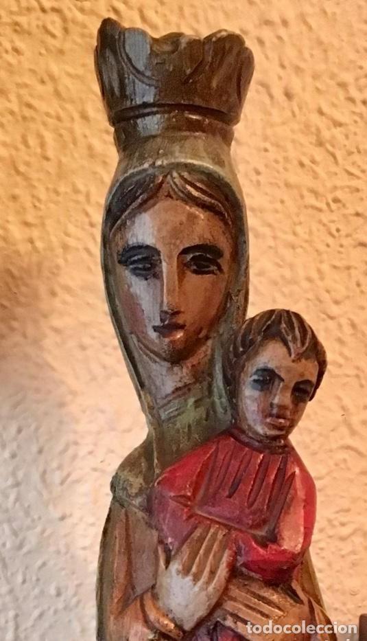 Arte: VIRGEN CON NI&Ntilde;O JES&Ugrave;S EN MADERA - Foto 2