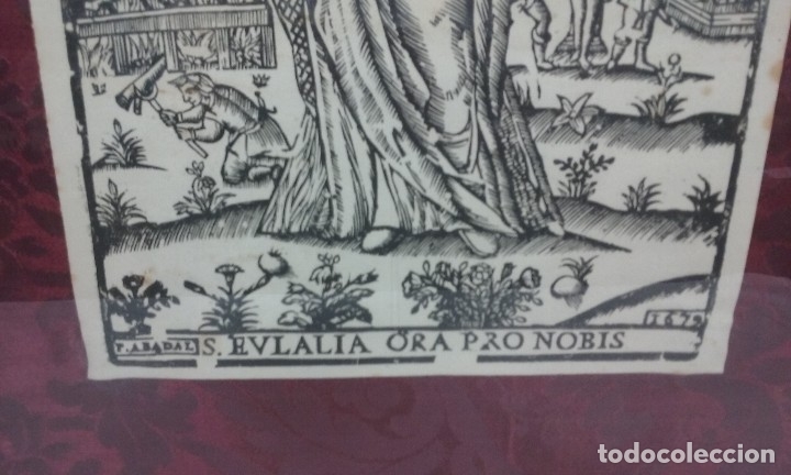 Arte: Antiguo grabado Santa Eulalia - Foto 3