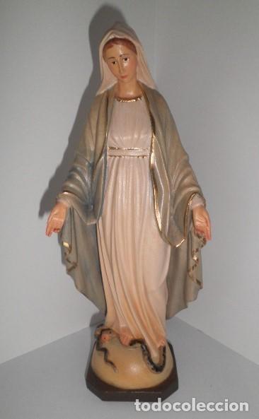 Arte: VIRGEN MILAGROSA EN MADERA (20 CMS.) - Foto 1