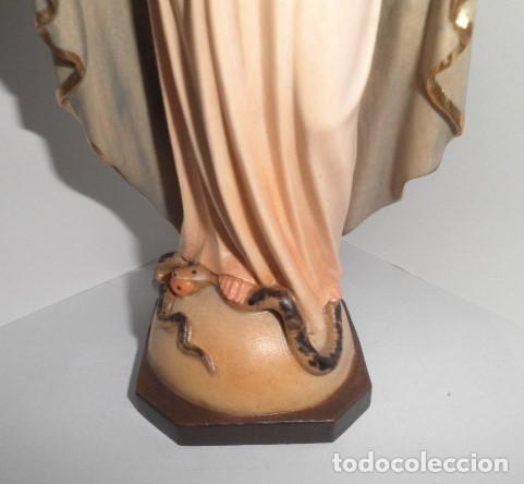 Arte: VIRGEN MILAGROSA EN MADERA (20 CMS.) - Foto 5