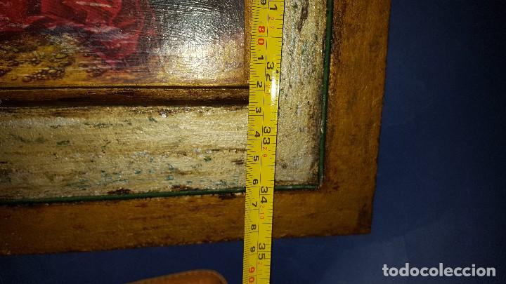 Arte: TRIPTICO EN MADERA CON LAMINAS IMAGENES RELIGIOSAS - Foto 5