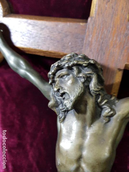 Arte: CRUCIFICADO  EN  BRONCE - Foto 2