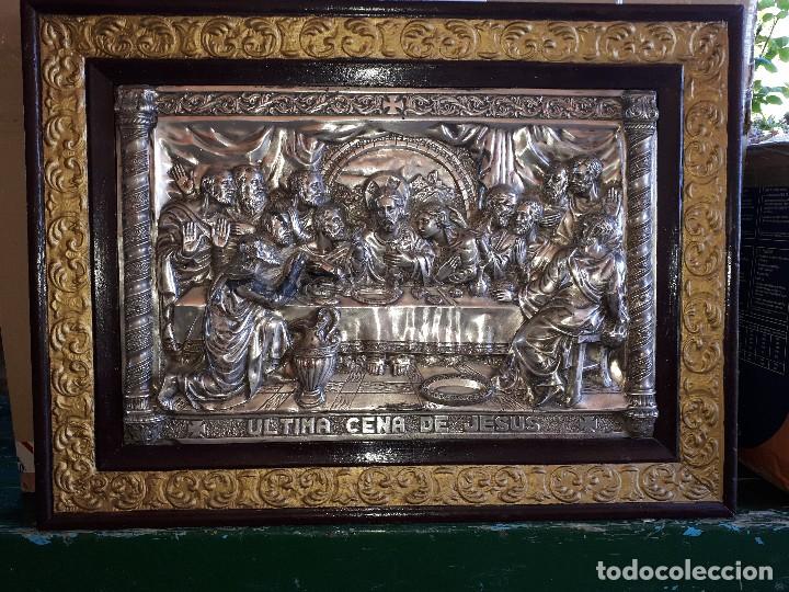 Arte: Antiguo cuadro de la ultima cena - Foto 1