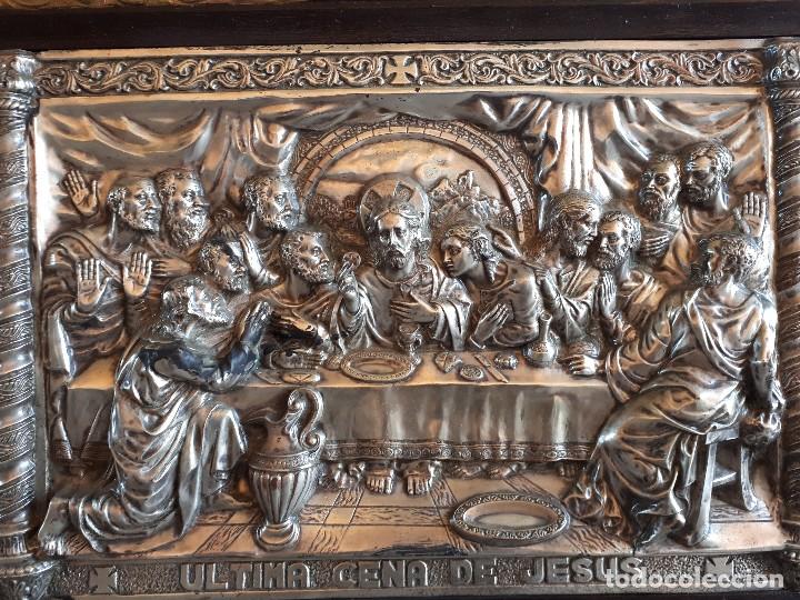 Arte: Antiguo cuadro de la ultima cena - Foto 2