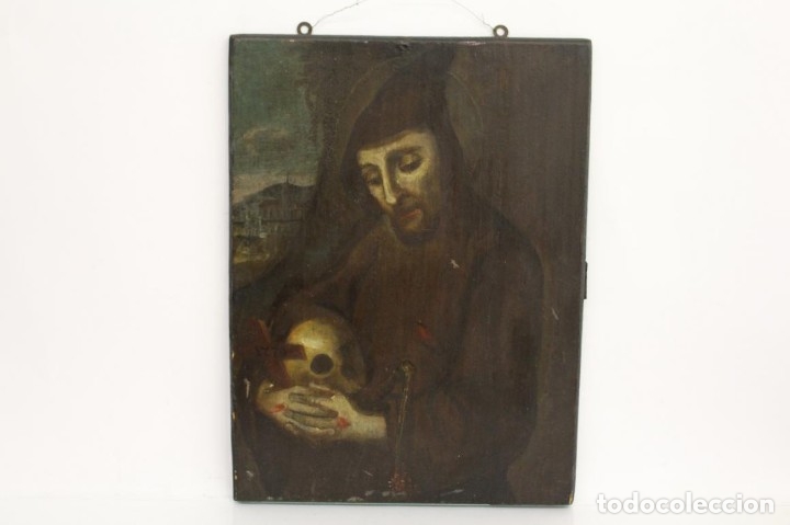 Arte: &Oacute;leo sobre tabla. Siglo XVIII - Foto 1