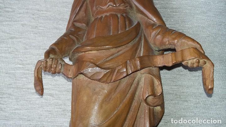 Arte: VIRGEN DE LA CINTA TALLA MADERA - Foto 5