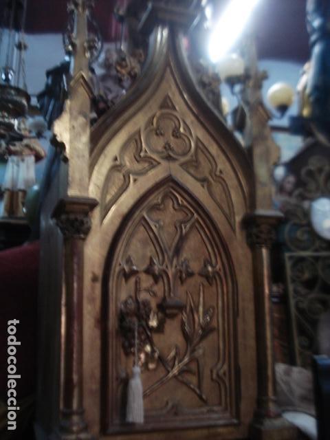 Arte: IMPRESIONANTE TABERNACULO DE MADERA TALLADA SXIX - Foto 1