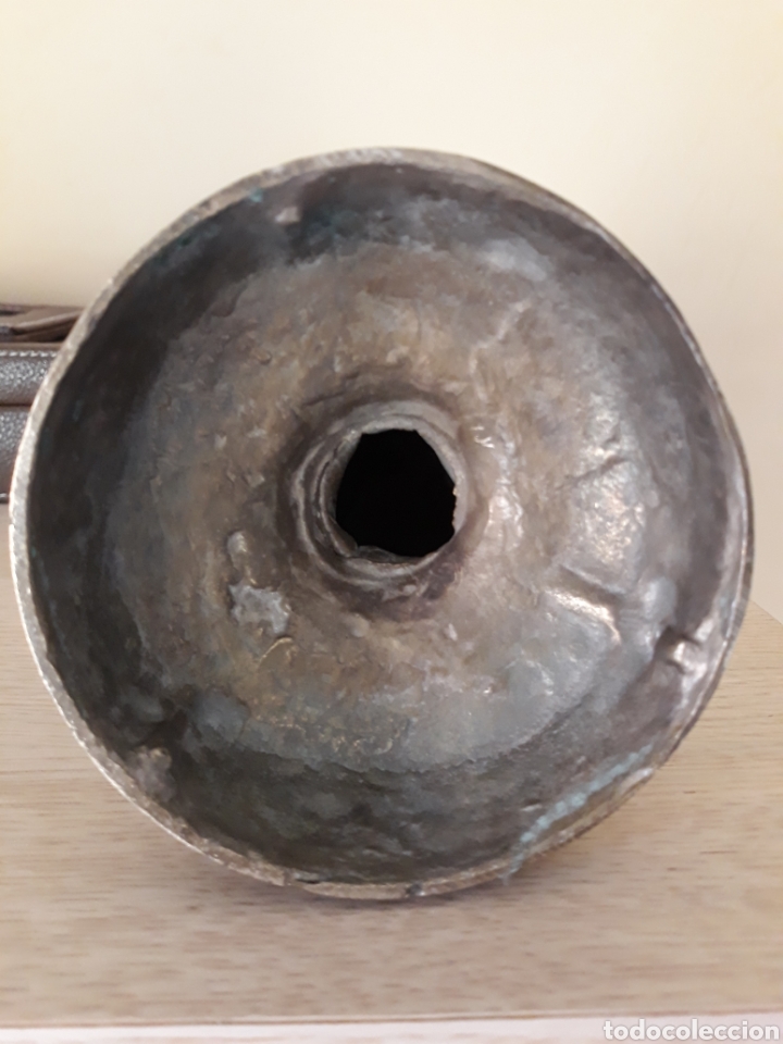 Arte: ESPECTACULAR QUERUBIN MUY ANTIGUO DE BRONCE. Ref s3 tras - Foto 8