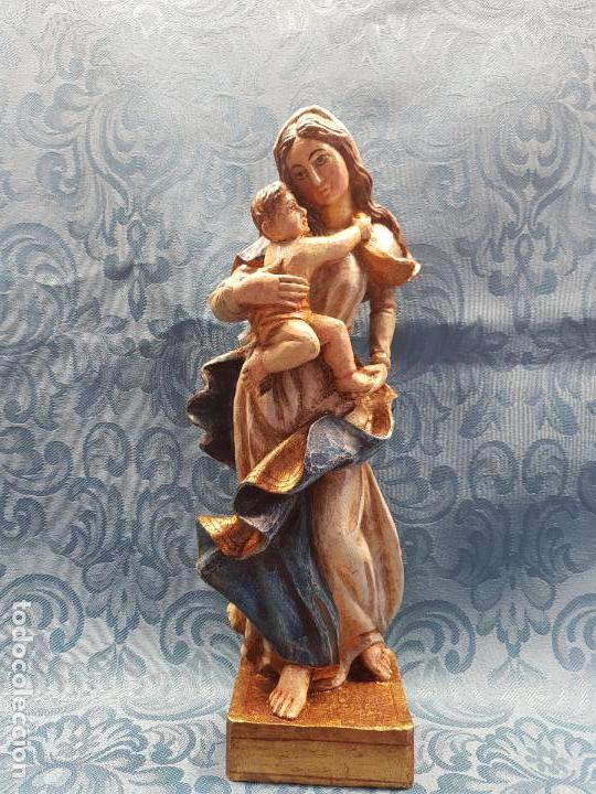 Arte: VIRGEN  CON  NI&Ntilde;O  EN  BRAZOS - Foto 1