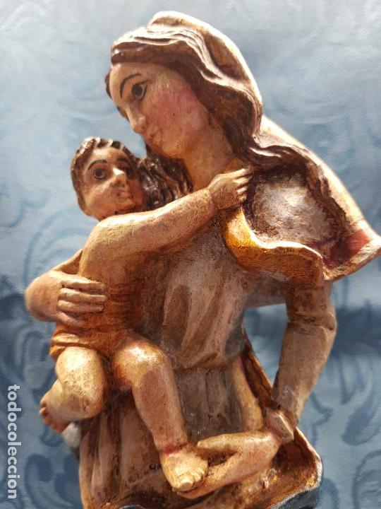 Arte: VIRGEN  CON  NI&Ntilde;O  EN  BRAZOS - Foto 2