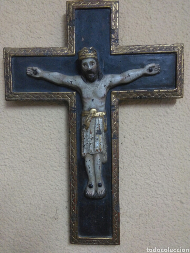 Arte: Cristo madera con policrom&iacute;a - Foto 1