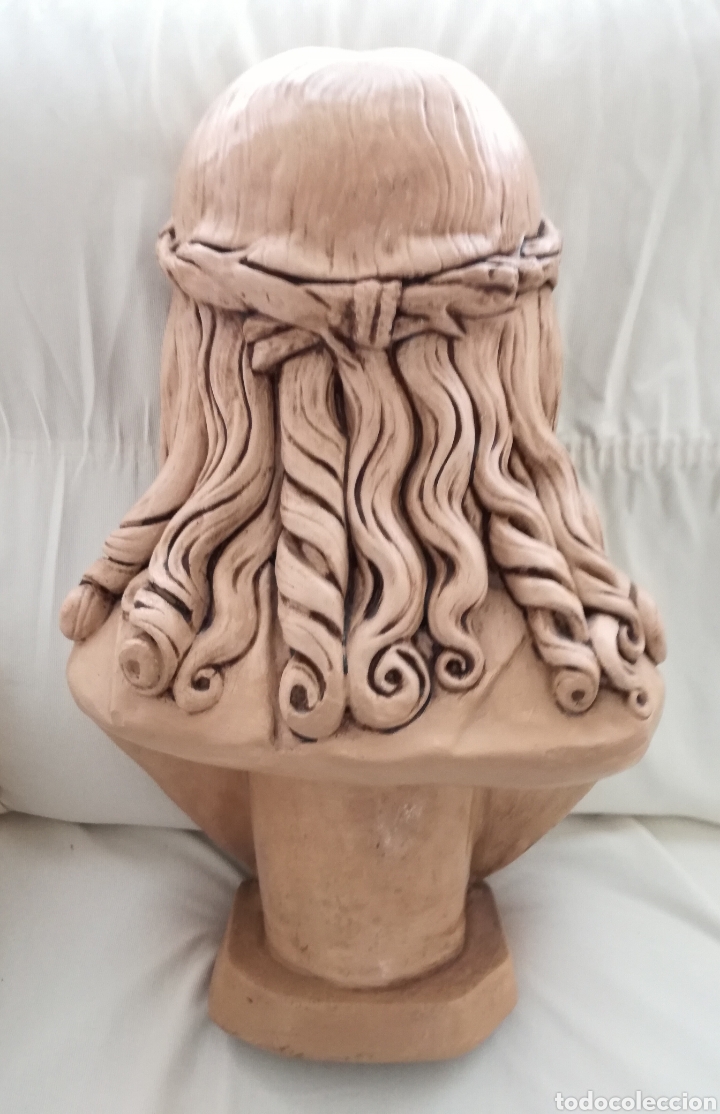 Arte: Gran Busto de Cristo en Estuco. - Foto 4