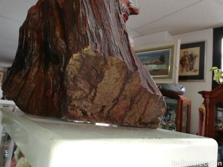 Arte: Cabeza de cristo talla en madera - Foto 9