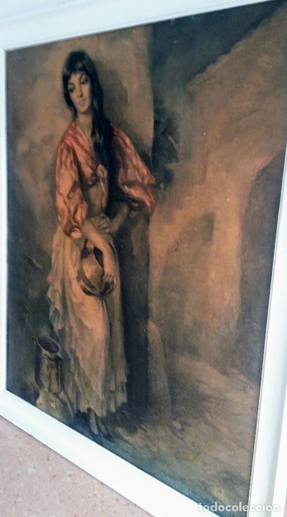 Arte: CUADRO EN TABLA DE MADERA DE FRANCISCO RIBERA. DIMENSIONES.- 70X60 cms.. - Foto 3