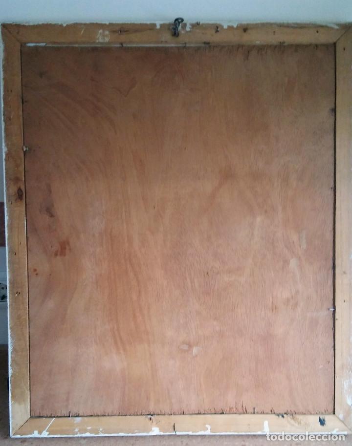 Arte: CUADRO EN TABLA DE MADERA DE FRANCISCO RIBERA. DIMENSIONES.- 70X60 cms.. - Foto 4