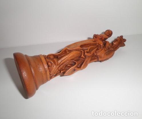 Arte: VIRGEN CON NI&Ntilde;O EN MADERA MACIZA - Foto 3